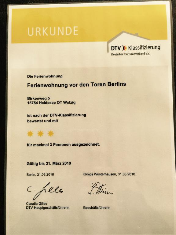 Ferienwohnung Vor Den Toren Berlins Heidesee Ngoại thất bức ảnh